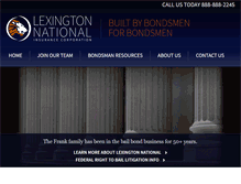 Tablet Screenshot of lexingtonnational.com